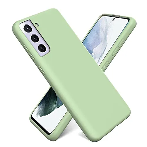 Verco Handyhülle für Samsung Galaxy S21 Hülle Silikon, Flex TPU Gel [weiches Innenfutter] Case für Samsung S21 5G Schutzhülle Stoßfest, Grün