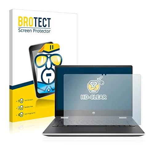 BROTECT Schutzfolie für HP Pavilion x360 (14-dhX) Displayschutz Folie Made in Germany, Ultra-Klar