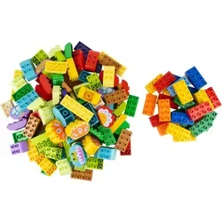 LEGO® Duplo 100 Baustein Set mit 25 bunten 2x4 Steinen - LEGO® Bauspielzeug für kreatives Spielen, fördert Fantasie und Problemlösungsfähigkeiten. Perfekt als Geschenk für kleine Baumeister!
