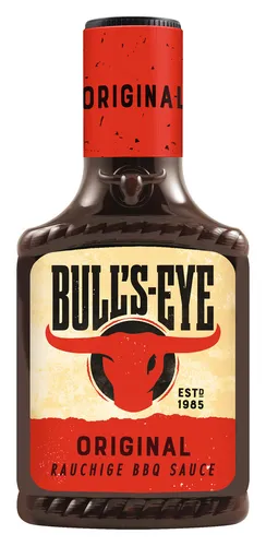 Bull's Eye Original BBQ Sauce 300ml - Süß-scharfe Grillsauce für unvergessliche BBQ-Momente, ideal zum Marinieren und Verfeinern von Fleisch und Gemüse.