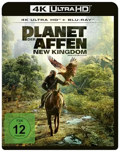 Planet der Affen: New Kingdom - 4K Ultra HD + Blu-ray Vorbestellung - Filme, erlebe das epische Abenteuer in atemberaubender 4K Ultra HD Qualität, erhältlich ab dem 17.10.2025!