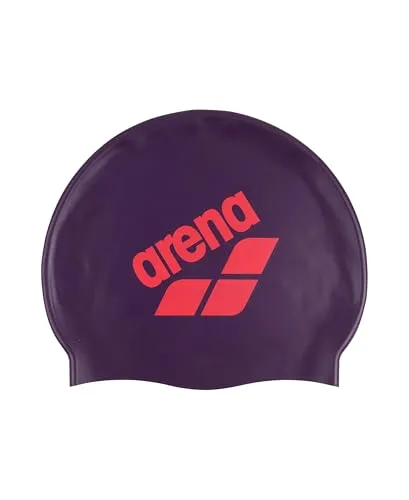 Arena Silikon-Badekappe mit großem Logo - Badekappen für Schwimmer, hochwertige Silikon-Badekappe für optimalen Komfort und Dehnbarkeit, ideal für Fitnessschwimmer und intensives Training.