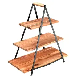 Ladelle 3-stöckige Etagere Serve & Share aus Holz in Braun von Ladelle