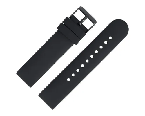 MARBURGER Uhrenarmband 22mm Silikon Fitness Smartwatch XS Extra Kurz Schwarz