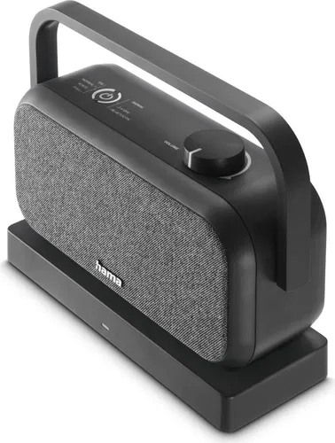 HAMA Lautsprecher für Fernseher, tragbar mit 2,4-GHz-Station + Bluetooth® - Sonstiges TV-Zubehör mit hervorragendem Stereo-Sound und rauschfreier Übertragung. Ideal für Film- und Musikgenuss, mit speziellen Modi für klare Dialoge.