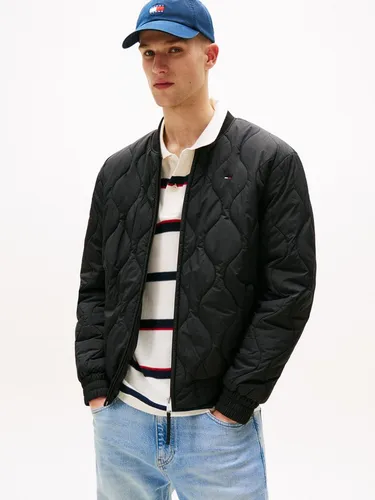 Tommy Jeans Bomberjacke TJM LW QUILTED BOMBER JACKET EXT Fliegerjacke, Freizeitjacke Mit Rundhalsausschnitt