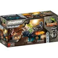 PLAYMOBIL 70627 Dino Rise Triceraptos - Dinosaurier Spielset für Kinder von 5-7 Jahren, mit beweglichen Teilen und spannenden Abenteuern für kreatives Spielen.