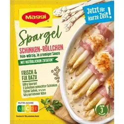 Produktbild MAGGI Fix Spargel Schinken-Röllchen