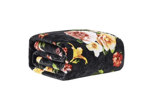 Bestlivings Luxus Wohndecke XXL 240x200 cm - Premium Kuscheldecke mit Rosen-Druck - Kuscheldecke in XXL-Größe (240 x 200 cm) aus 100 % Polyester. Pflegeleicht, waschbar bei 30 °C. Edles Design mit Rosen-Druck, ideal für gemütliche Abende. Gönn dir den Komfort, den du verdienst!