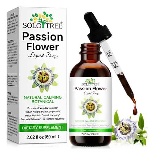 Passionsblume Tropfen für Ruhe Entspannung besseren Schlaf Natürlich Vegan 60ml