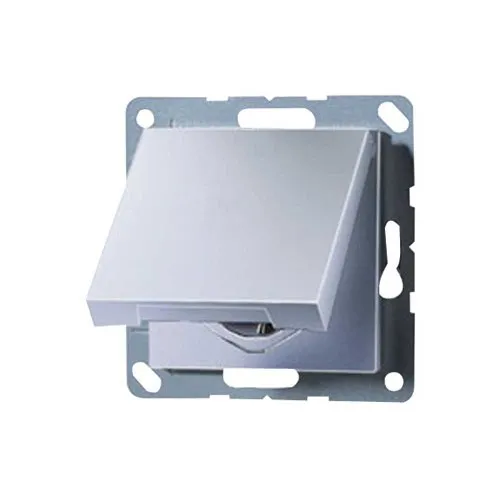 REV Ritter 0160052212 A500 Steckdose mit Klappdeckel, alu