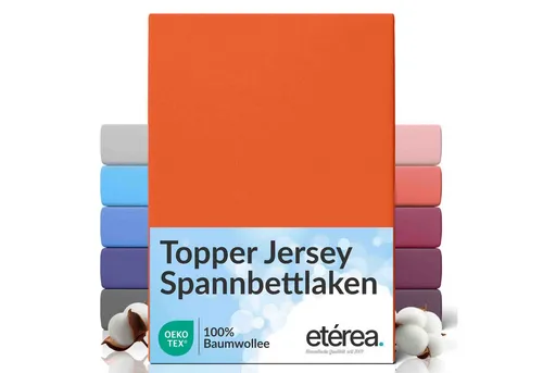 etérea Himmlische Qualität Spannbettlaken etérea Comfort Jersey Topper Spannbettlaken, Jersey, Gummizug: rundum, (1 Stück)