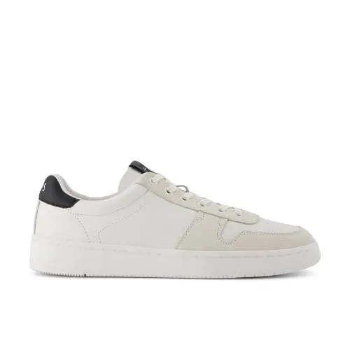 TOMS TRVL LITE COURT Sneaker White - Sneaker aus Leder und Velourleder mit herausnehmbarer, waschbarer Innensohle für optimalen Komfort. Unterstütze soziale Verantwortung und trage zur psychischen Gesundheit bei.