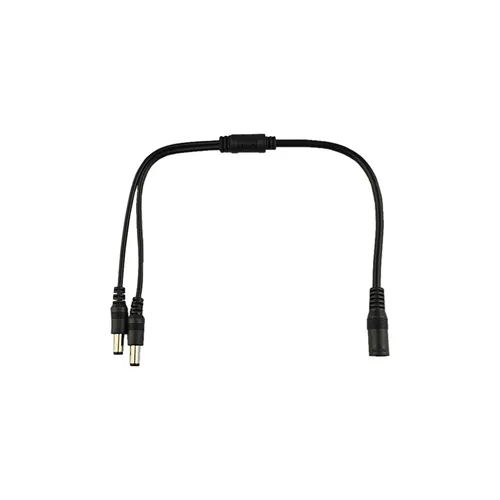 DC Hohlstecker Verteilerkabel 1x 5,5x2,1 Buchse auf 2x 5,5x2,1 Stecker Netzteil