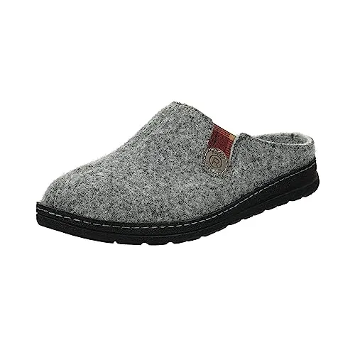 Rohde Damen Pantoletten Stone, 42 EU - Bequeme Pantoletten aus kuscheligem Softfilz mit herausnehmbarem Wechselfußbett, ideal für entspannte Tage zu Hause.