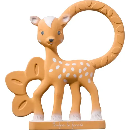 Fanfan Beißring Reh / Naturkautschuk in braun von Sophie la girafe