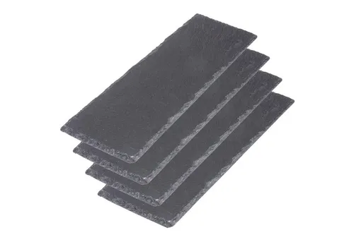 WESTMARK Servierbrett 4 Servierplatten Naturschiefer »Tapas + Friends«, 30 x 10 cm, Schiefer