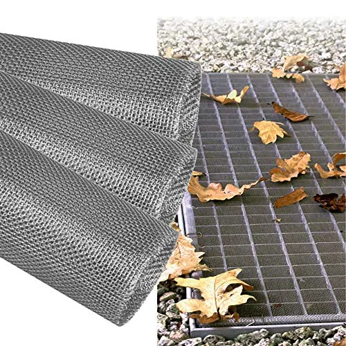 DILUMA | Lichtschachtabdeckung 3er Set 60x120 cm aus Aluminiumgewebe | Kellerschachtabdeckung für Zuverlässigen Schutz