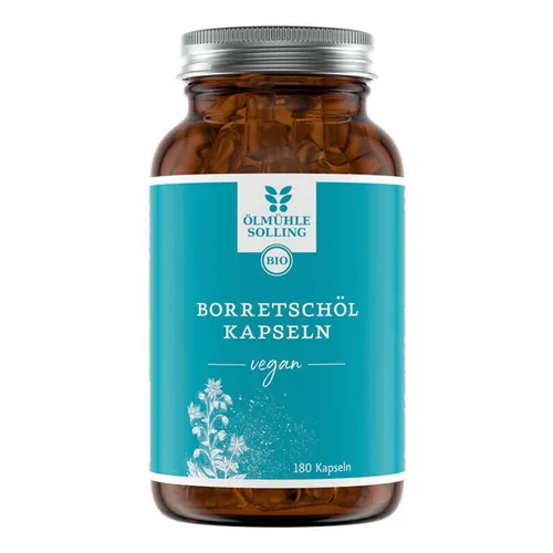 Kapseln - Borretschöl 180 Stk. 108g | ÖLMÜHLE SOLLING