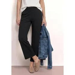Street One 7/8 Wide Leg Hose im Loose Fit Schwarz 44