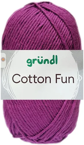 Gründl 50 Gramm Gründl Cotton Fun 21 Purpur Häkelwolle