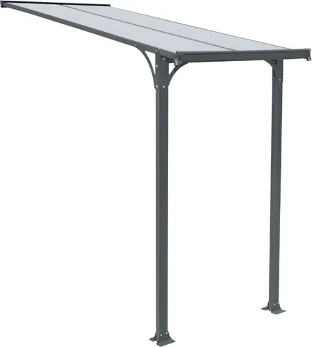 HOME DELUXE Vordach CUBIS - Aluminium Überdachung für den Eingangsbereich - Vordächer aus robustem Aluminium, inklusive Regenrinne und Doppelstegplatten für optimalen Wetterschutz und stilvolle Eingänge.