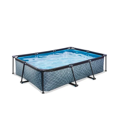 EXIT Swimming Pool rechteckig 300 x 200 x 65 cm grau von EXIT