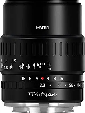TTArtisan 2.8/40mm Black Macro für Nikon Z - Objektiv für Detailaufnahmen, mit einer maximalen Blende von f/2.8 und hervorragender Bildqualität, ideal für Makrofotografie.