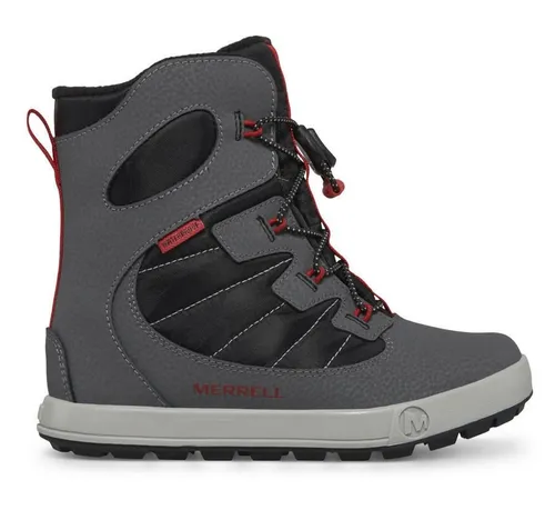 Merrell Winterstiefel Snow Bank 4.0 WTRPF (wasserdicht, warm) grau/schwarz/rot Jungen, Größe Euro (US): 29 (11)