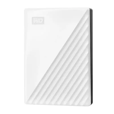 WD My Passport™ White Edition 5 TB externe HDD-Festplatte - Externe Festplatte mit 5 TB Speicher, ideal für die sichere Speicherung großer Datenmengen. Kompakt und leicht für unterwegs, mit USB 3.0 für schnelle Übertragungen.