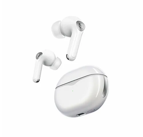 SoundPEATS Air 4 Pro Earphones (White) - Kopfhörer mit ANC-Technologie und bis zu 26 Stunden Akkulaufzeit, ideal für ungestörtes Musikhören und klare Telefonate.