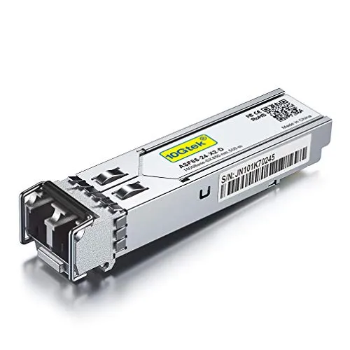 1G SFP SX Multimode Mini Gbic Modul, 1000Base-SX LC Transceiver Kompatibel für Cisco GLC-SX-MMD/GLC-SX-MM, Meraki MA-SFP-1GB-SX, Mikrotik, Ubiquiti UniFi, Netgear, D-Link, Zyxel, Open Switch