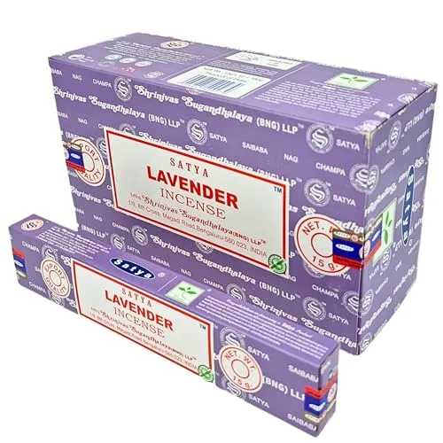 Satya Räucherstäbchen x LAVISA, Meditation, Aromatherapie, Duft, Weihrauch (Lavendel)