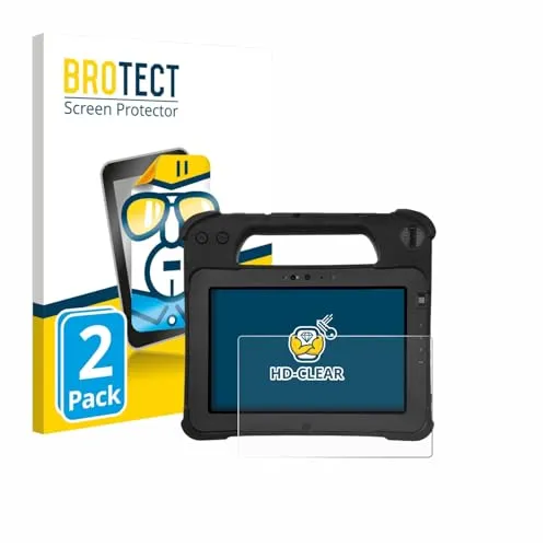 BROTECT 2 Stück Schutzfolie für Zebra XPad L10ax Displayschutz Folie Made in Germany, Ultra-Klar