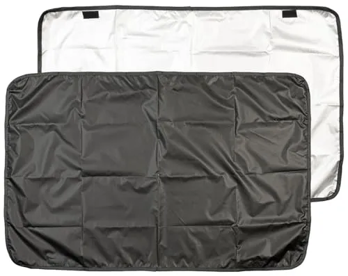 Lescars Sonnenblende: 2er-Set Universal-Auto-Sonnenschutz, mit Magnet-Fixierung & UV-Schutz (Sonnenschutz Auto Heckscheibe, Autosonnenschutz, Fensterfolie)