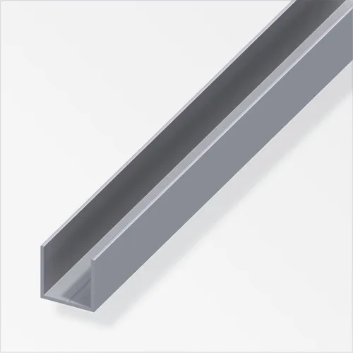 Produktbild alfer Quadrat-U-Profil 15,5 x 15,5 x 2500 mm Aluminium Aluminiumprofil U Schiene