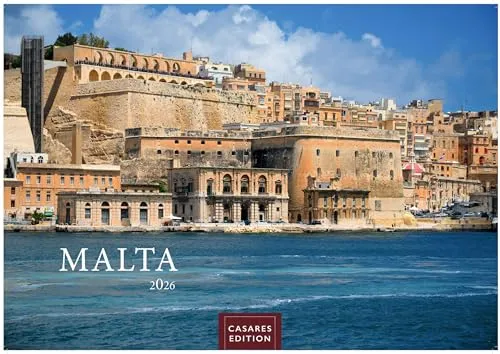 Malta Kalender 2026 von H. W. Schawe - Hochwertiger Wandkalender - Kalender mit beeindruckenden Malta-Motiven, ideal für die Wandgestaltung und Planung im Jahr 2026. Perfekt für Malta-Liebhaber und als Geschenk.