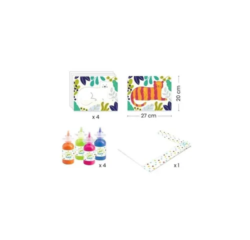 DJECO A&C Geschicklichkeitsspiele – Malerei Ozean (39858) - Kreatives Geschicklichkeitsspiel für Kinder, fördert die Feinmotorik und Kreativität. Hochwertige Materialien sorgen für sicheres Spielen und viel Spaß beim Malen!