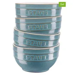 STAUB Schalen Set 14 cm, 4-fach rund aus Ceramic - Salatschüsseln aus strapazierfähiger Ceramic, ideal für langlebigen Einsatz und stilvolle Präsentation von Speisen.