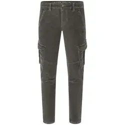 Timezone Herren Cargo Hose NIKLASTZ - Volcanic Green - Wanderhosen für Herren mit regular Fit, aus 98% Baumwolle und 2% Elasthan, ideal für Freizeit und Arbeit, viele Taschen bieten praktischen Stauraum.