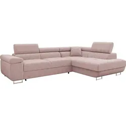 Mirjan24 Ecksofa Torezio Cord mit Bettkasten - Ecksofa mit Schlaffunktion und Bettkasten, ideal für Wohnzimmer. Schlaffläche von 198 x 125 cm und verstellbare Kopfstützen bieten zusätzlichen Komfort.