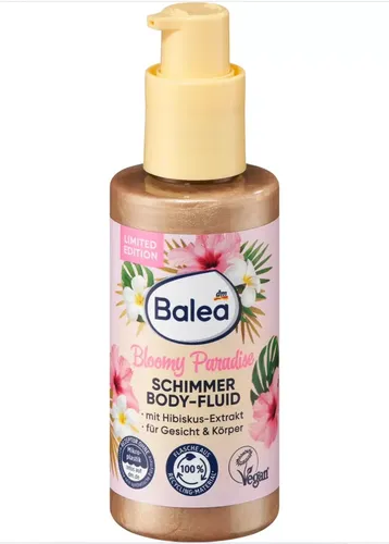 Balea Bloomy Paradise Schimmer Body-Fluid, 75 ml, Neu&ovp von Balea