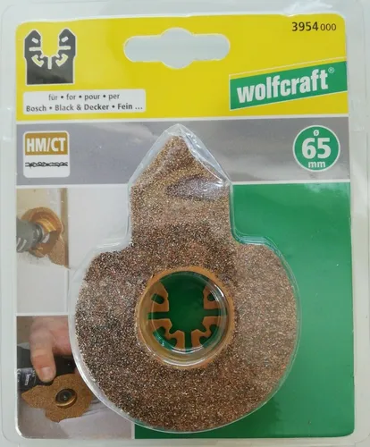 Wolfcraft Trimmer, Hartmetall Ø 65 mm, für Vibrationssägen Multi-Tool-Zubehör