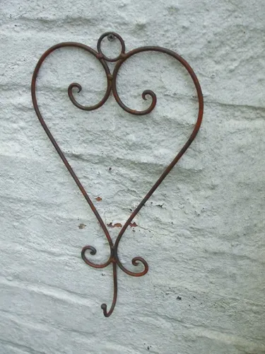 Perfekter Wandhaken, Herz, Wandhalter, Eisen, Wanddekoration, Landhausstil