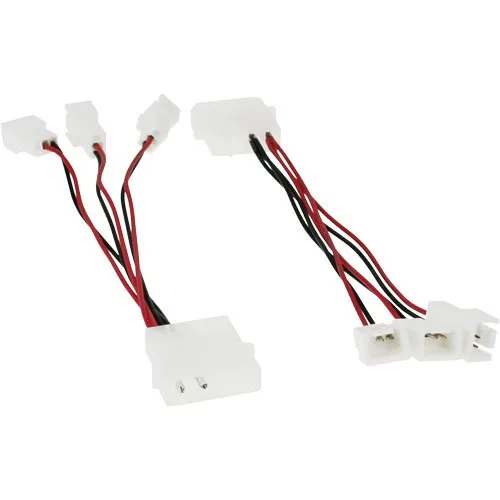 InLine Lüfter Adapterkabel 12V zu 5V für 3 Lüfter