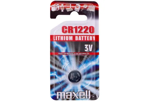 Maxell MAXELL CR1220 Lithium Knopfzelle 3,0Volt 36mAh Batterie, (3 Volt V)