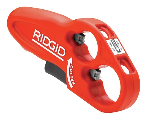 Ridgid Kunststoff-Rohrabschneider 32 + 40mm - 37463 - Präziser Rohrabschneider für Kunststoffrohre, ideal für saubere Schnitte und effizientes Arbeiten im Sanitärbereich.