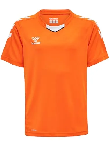 hummel hmlCORE XK Poly Jersey S/S Kids, ORANGE Tiger, 176