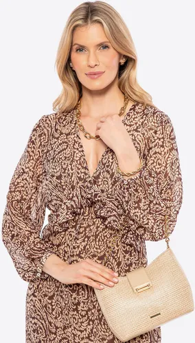 Wittchen Damen-Umhängetasche, gewebt, beige, Polypropylen