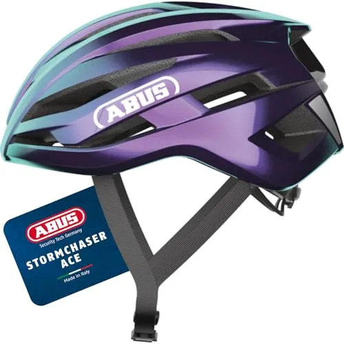 ABUS Rennradhelm StormChaser ACE - Leichter Radhelm für Profis und Hobbyfahrer - Fahrradhelme mit Forced Air Cooling Technology für optimale Belüftung und hohen Tragekomfort – ideal für Radrennen, Gravelbike-Touren und Cyclocross.